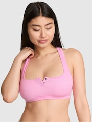 Victoria's Secret PINK Pink Lollipop Cotton Dorm Bralette - Image 1 of 2