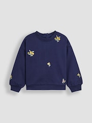 JoJo Maman Bébé Blue Sweatshirt and Skirt Set - Image 2 of 6