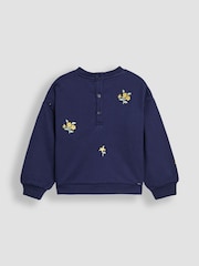 JoJo Maman Bébé Blue Sweatshirt and Skirt Set - Image 3 of 6