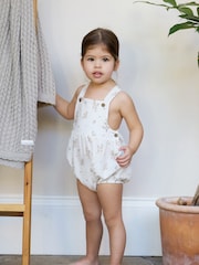 The Little Tailor Baby Woven Shorty 100% Cotton Romper - Image 2 of 6