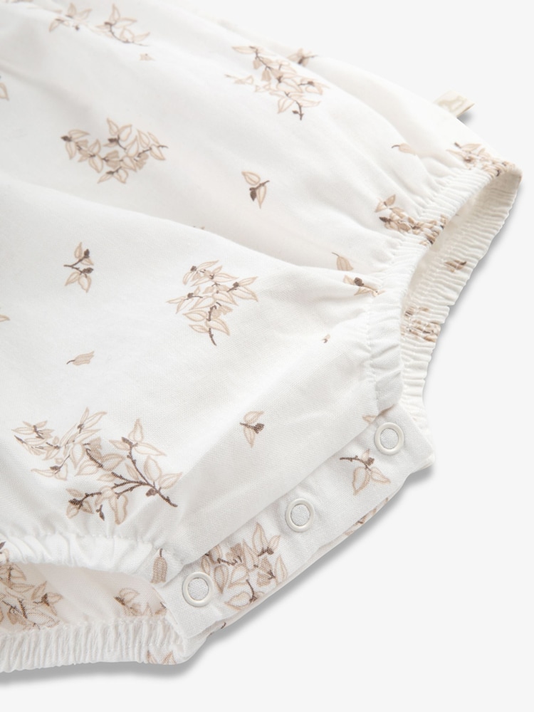 The Little Tailor Baby Woven Shorty 100% Cotton Romper - Image 5 of 6