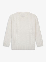 The Little Tailor Fisherman Cable Knit 100% Cotton Jumper - Bild 5 von 8
