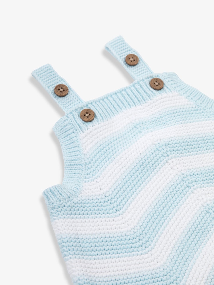 The Little Tailor Baby Chevron Design Knitted  100% Cotton Romper - Image 5 of 5