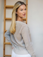 The Little Tailor Ladies 100% Cotton Pointelle crochet - Image 2 of 4