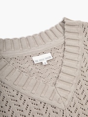 The Little Tailor Ladies 100% Cotton Pointelle crochet - Image 3 of 4
