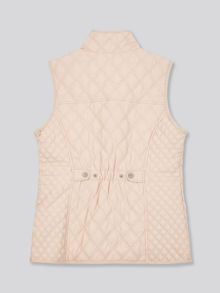 U.S. Polo Assn. Natural Womens Hacking Quilted Gilet - Image 2 of 4