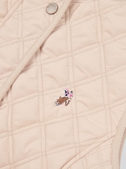 U.S. Polo Assn. Natural Womens Hacking Quilted Gilet - Image 3 of 4