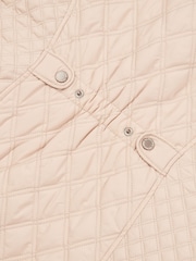 U.S. Polo Assn. Natural Womens Hacking Quilted Gilet - Image 4 of 4