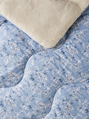 Night Lark Winter Wonderland Blue Cosy Throw Duvet - Image 3 of 8
