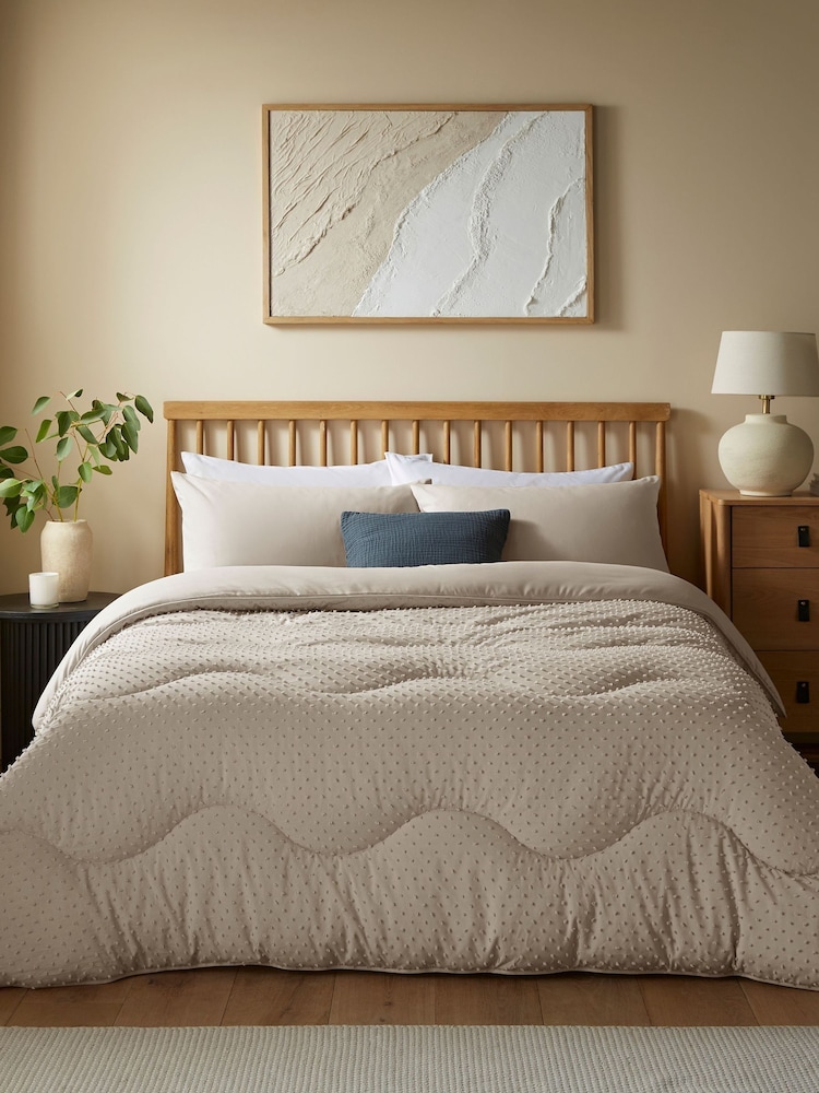 Night Lark Natural Oat 10.5 Tog Coverless Duvet and Pillowcase Set - Image 1 of 8