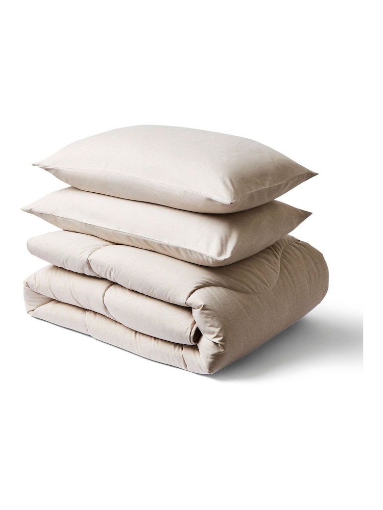 Night Lark Natural Oat 10.5 Tog Coverless Duvet and Pillowcase Set - Image 7 of 7 Night Lark Natural Oat 10.5 Tog Coverless Duvet and Pillowcase Set - Image 7 of 7