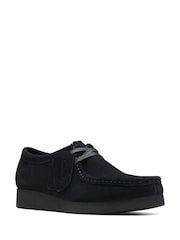 Clarks Black Suede Wallabee EVO Shoes - Image 3 of 7