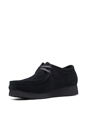 Clarks Black Suede Wallabee EVO Shoes - Image 4 of 7