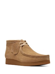 Clarks Dark Sand Suede Wallabee Boots - Image 3 of 7