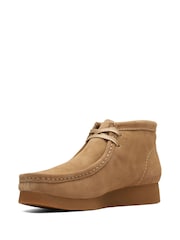 Clarks Dark Sand Suede Wallabee Boots - Image 4 of 7