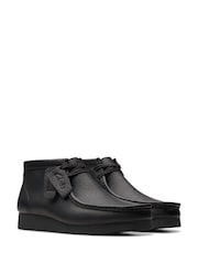 Clarks Black Leather Wallabee Boots - Image 7 of 10