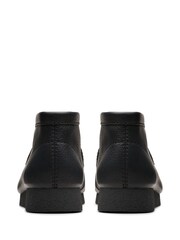 Clarks Black Leather Wallabee Boots - Image 8 of 10