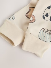Ecru Breakfast Club 2.5 TOG Wadded Baby Sleepsuit - Image 10 of 11
