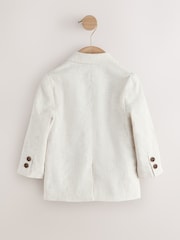 Neutral Stripe Linen Blend - Blazer (3luni-9ani) - Imaginea 2 din 4