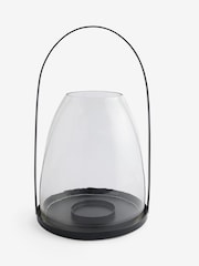 Black Metal Curved Handle Lantern Large - Image 1 of 1