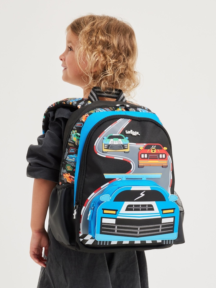 Smiggle Black Junior Curious Character Backpack - Image 3 of 5