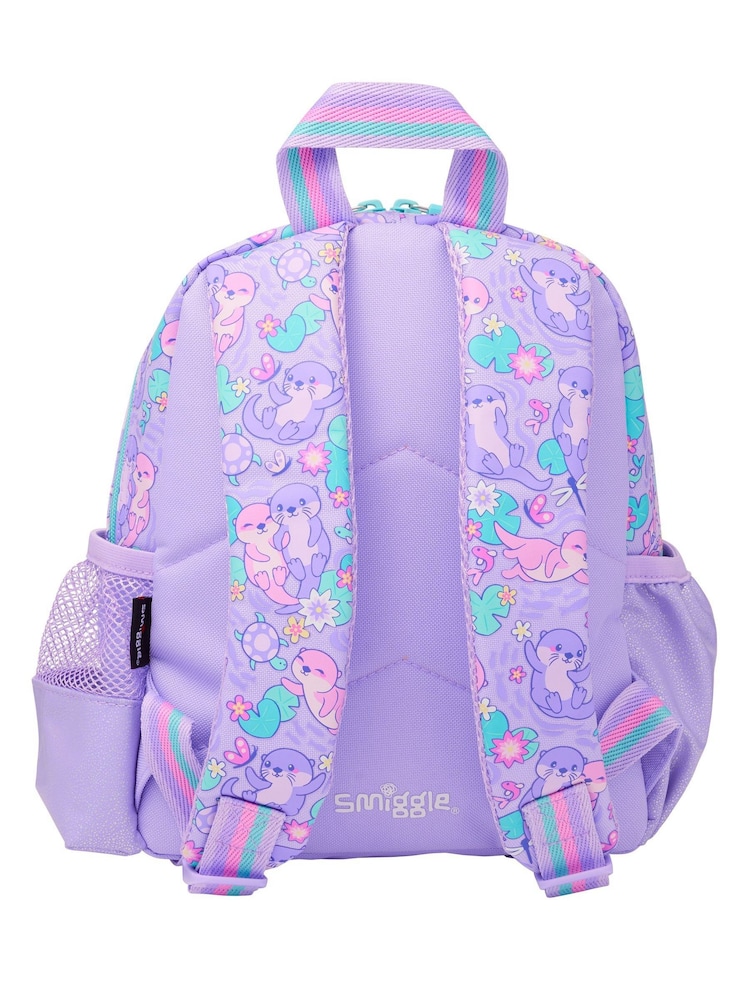 Smiggle Purple Out & About Teeny Tiny Backpack - Image 2 of 3 Smiggle Purple Out & About Teeny Tiny Backpack - Image 2 of 3
