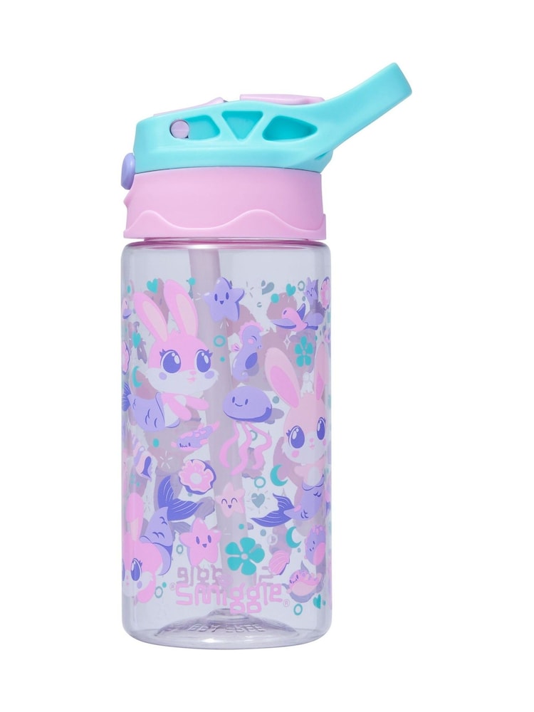 Smiggle Pink Junior Curious Flip Plastic Drink Bottle 430Ml - Image 2 of 2