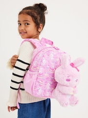 Smiggle Pink Out & About Teeny Tiny Backpack With Detachable Plush Toy - Image 4 of 5