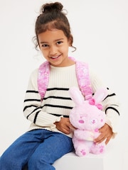 Smiggle Pink Out & About Teeny Tiny Backpack With Detachable Plush Toy - Image 5 of 5
