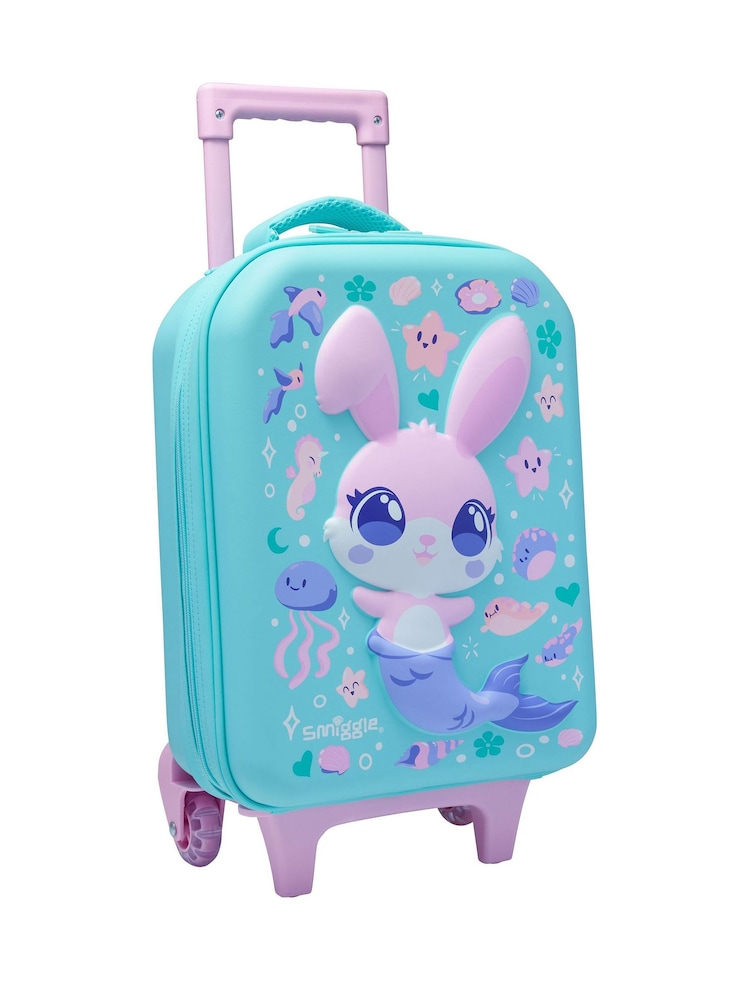 Smiggle Sky Blue Junior Curious Trolley Backpack - Image 2 of 5