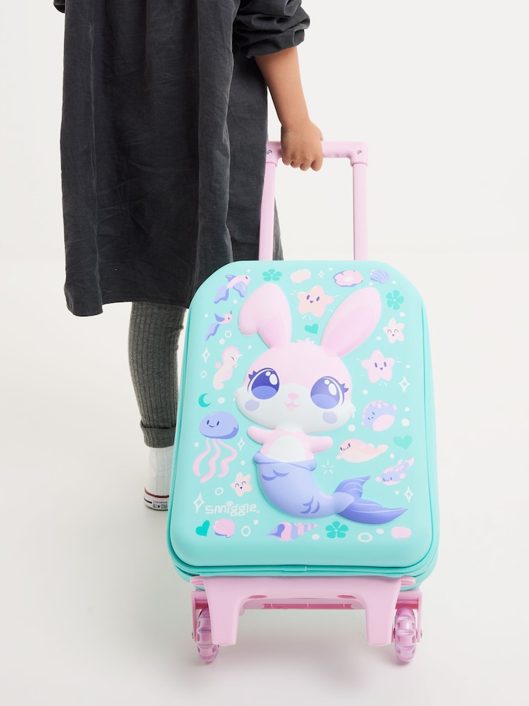 Smiggle Sky Blue Junior Curious Trolley Backpack - Image 5 of 5