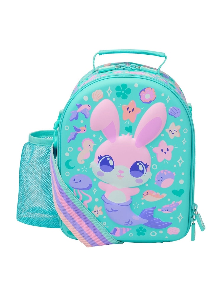 Smiggle Green Curious Hardtop Level Curve Lunchbox With Strap - Image 1 of 2