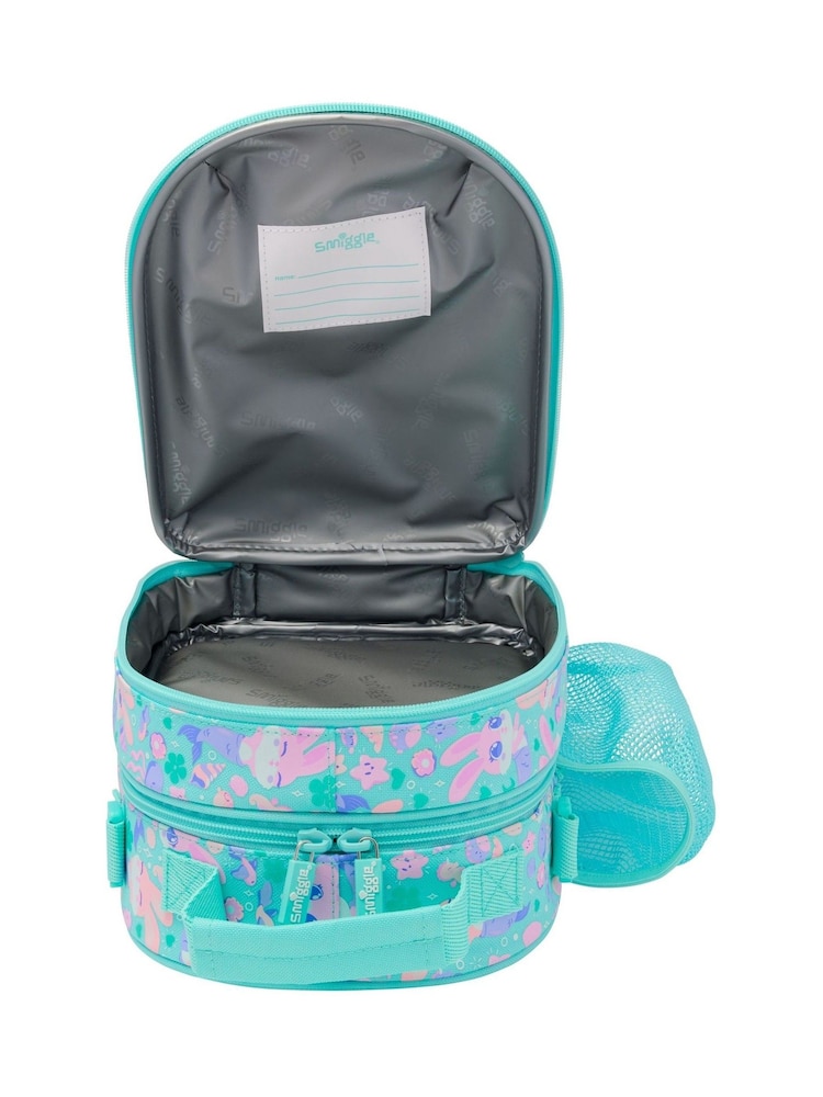 Smiggle Green Curious Hardtop Level Curve Lunchbox With Strap - Image 2 of 2