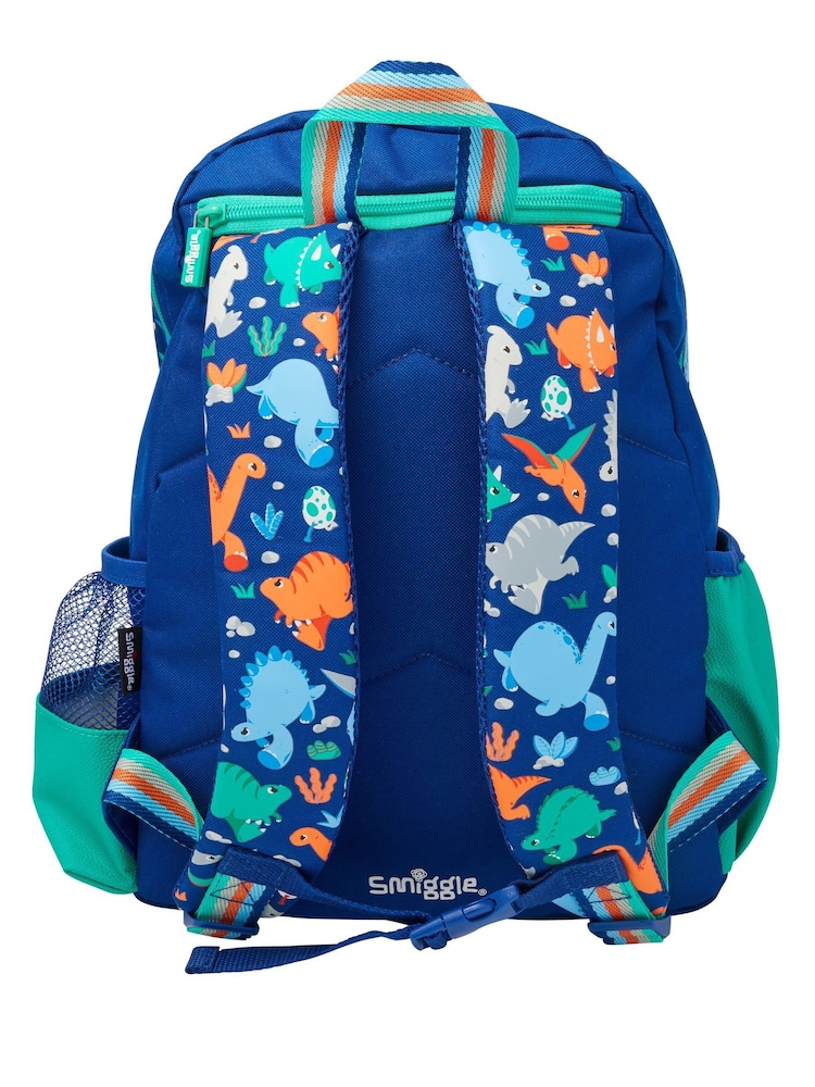 Smiggle Blue Junior Out & About Character Hoodie Backpack - Image 2 of 4