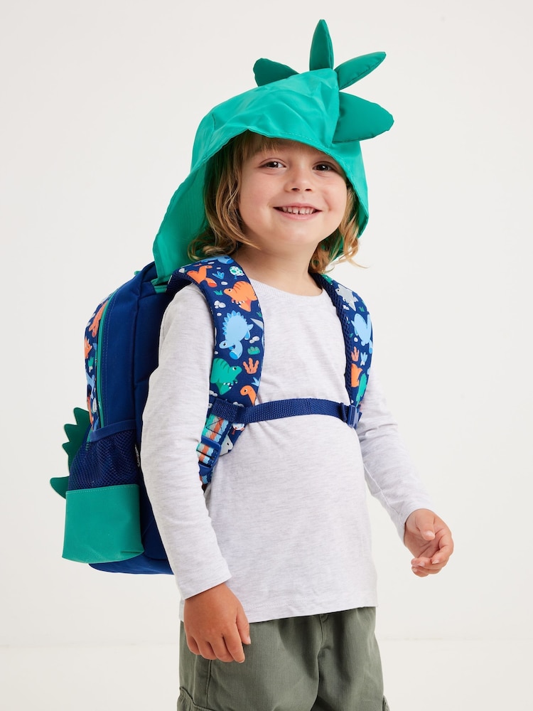 Smiggle Blue Junior Out & About Character Hoodie Backpack - Image 4 of 4