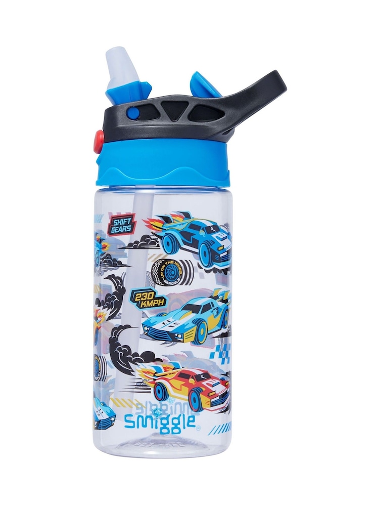 Smiggle Black Curious Junior Flip Plastic Drink Bottle 430Ml - Image 1 of 2