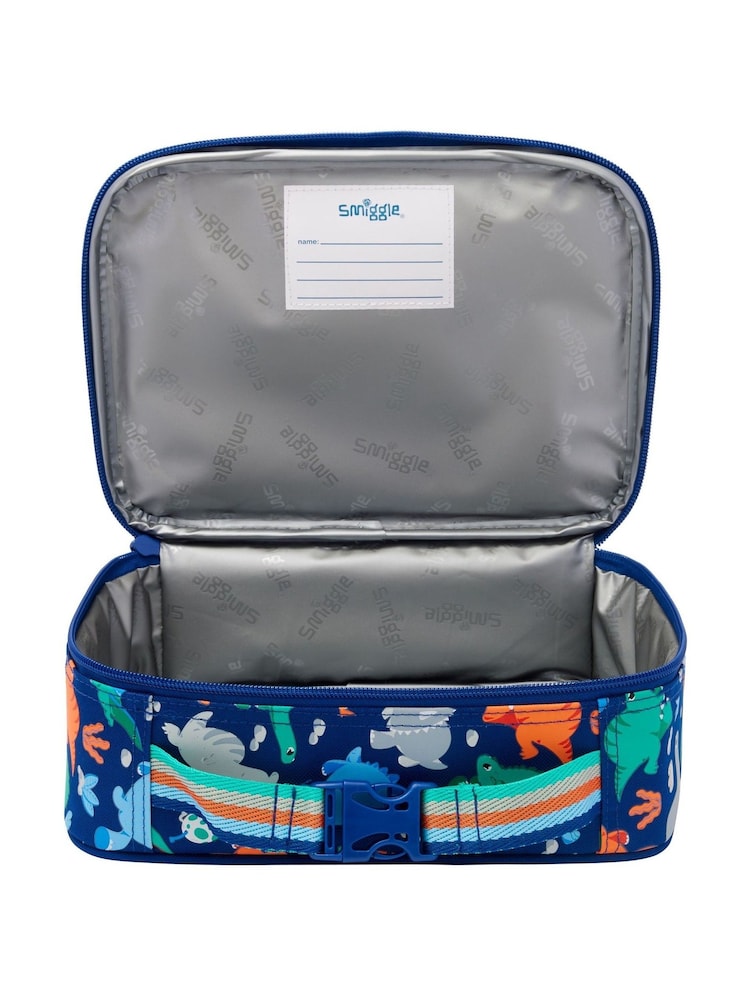 Smiggle Blue Out and About Teeny Tiny Square Lunchbox - Image 2 of 3