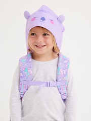 Smiggle Purple Junior Out & About Character Hoodie Backpack - Image 6 of 7