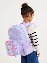 Smiggle Purple Junior Out & About Character Hoodie Backpack - Image 7 of 7
