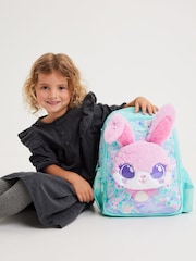Smiggle Sky Blue Junior Curious Character Backpack - Image 3 of 3