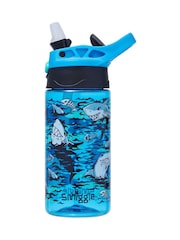 Smiggle Blue Curious Junior Flip Plastic Drink Bottle 430Ml - Image 1 of 2