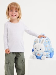 Smiggle Blue Out & About Teeny Tiny Backpack With Detachable Plush Toy - Image 5 of 5