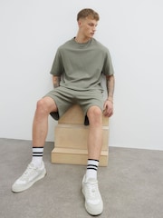 River Island Regular Fit Textured Crinkle Shorts - Image 1 of 4