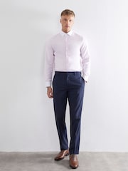 River Island Pink Stripe Contrast Peacock Shirt - Image 4 of 4