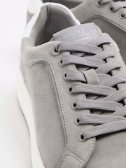 River Island Grey Suede Cupsole Trainers - Image 6 of 6