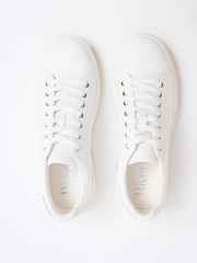 River Island White Lace Up Trainers - Image 4 of 5
