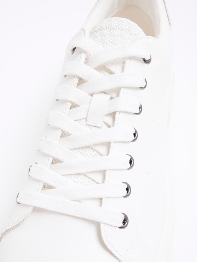 River Island White Lace Up Trainers - Image 5 of 5