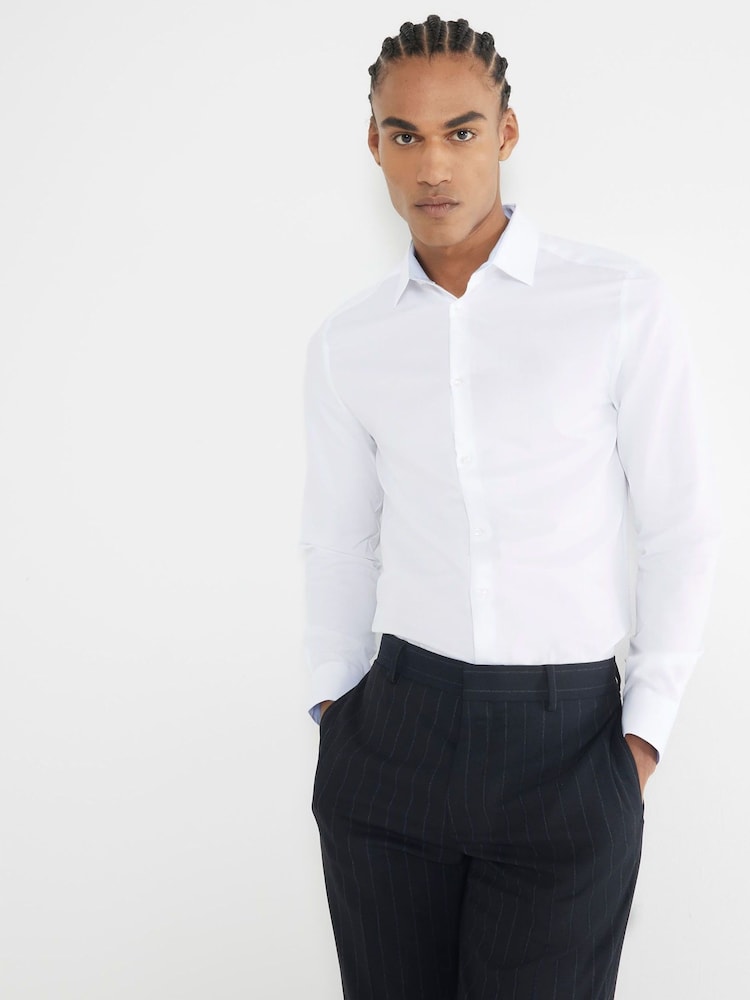 River Island White Premium Formal Shirt - Image 1 of 4