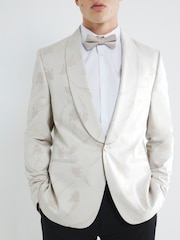 River Island Cream Embroided Shawl Jacket - Image 1 of 6