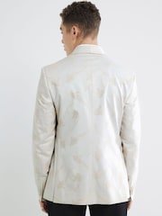 River Island Cream Embroided Shawl Jacket - Image 2 of 6